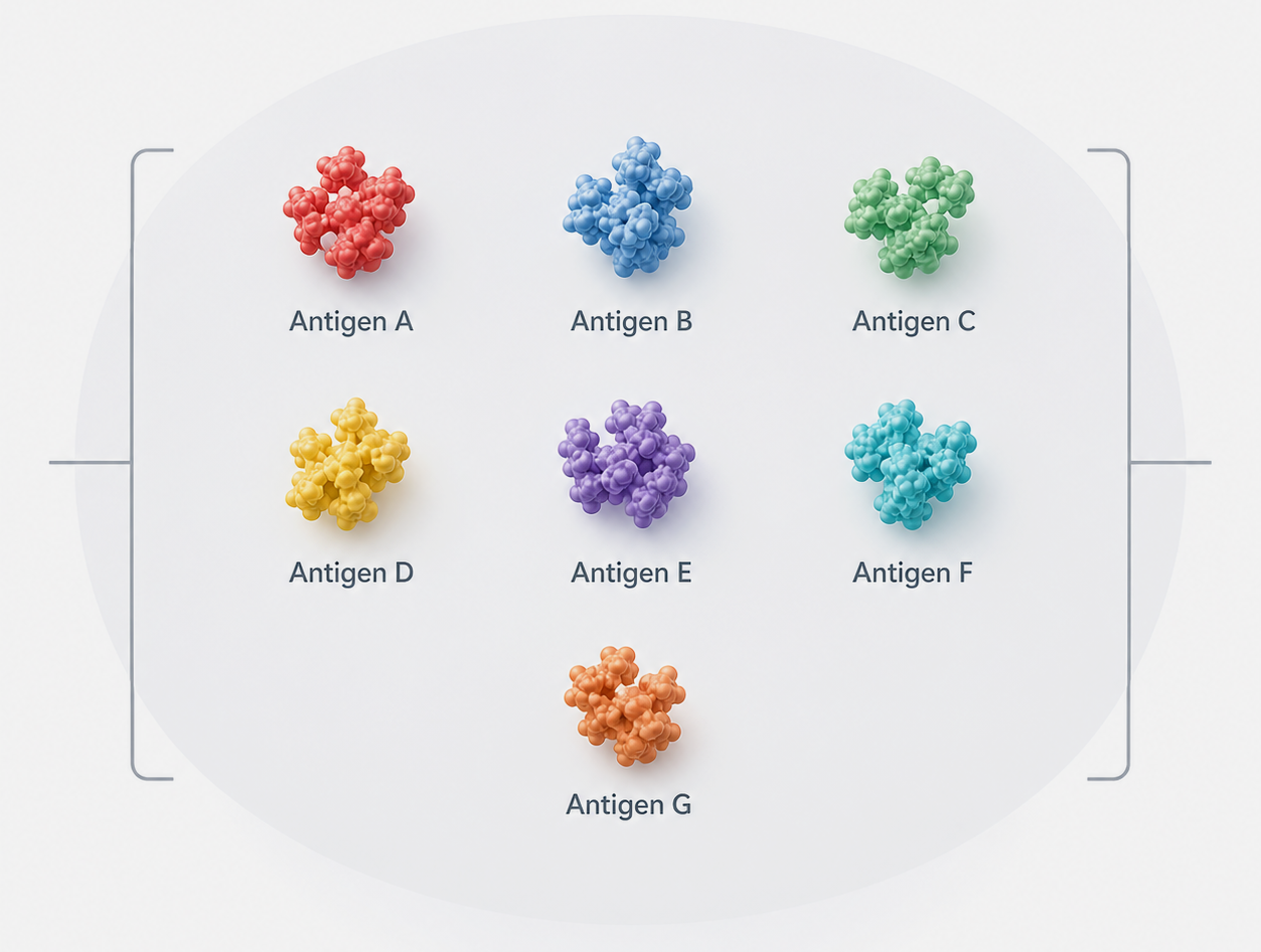 Antigen ID chart